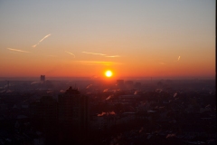 Sonnenaufgang in Frankfurt